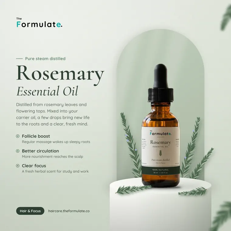 রোজমেরি এসেনশিয়াল অয়েল 30ml, The Formulate
